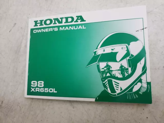 1998 Honda Xr650L Motorcycle Owners Operators Manual Service Guide Book 4" X 6"