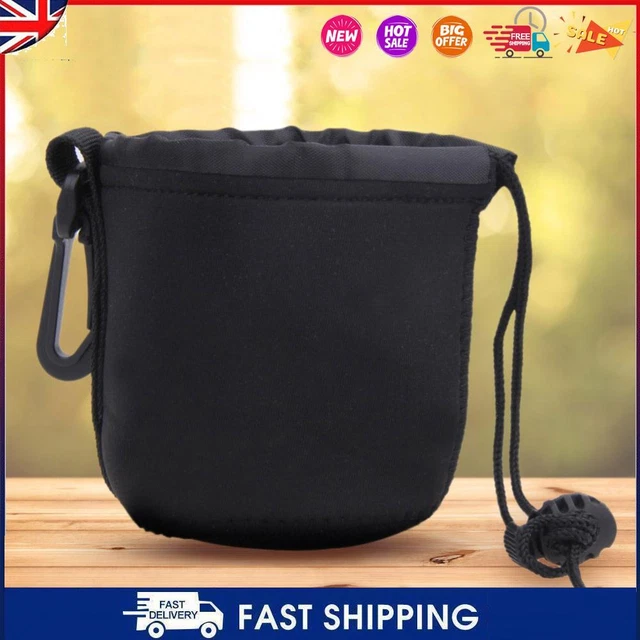 2PCS Universal Neoprene Waterproof Soft Pouch Bag Case for Video Camera Lens C-