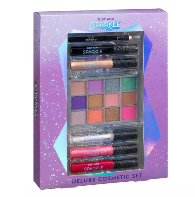 Deluxe Kosmetik Set 7er-Pack Mehrfarbige Augen Schatten Lippenglanz Teen Make-up Geschenkset