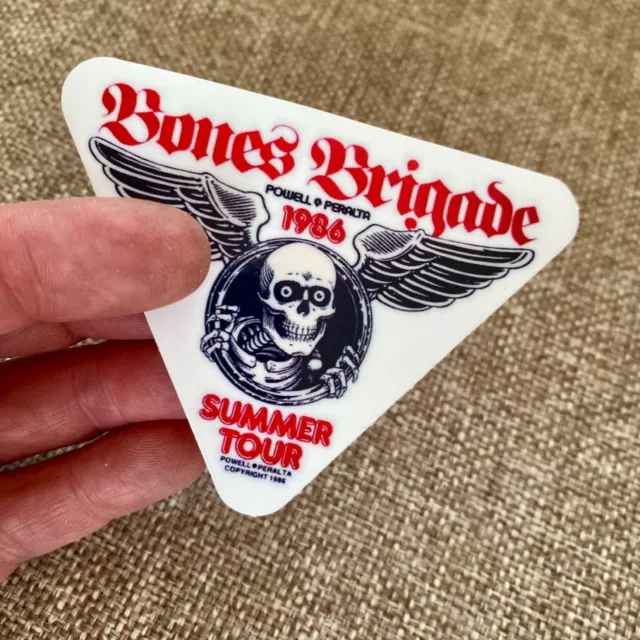 Classic Powell Peralta Bones Brigade Summer Tour 1986 Skateboard Sticker Vintage