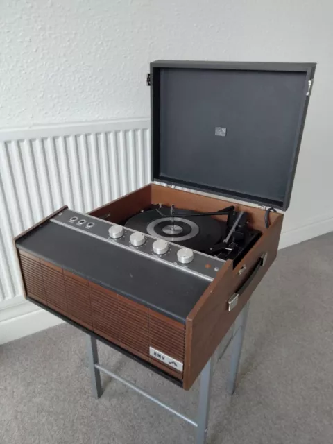 Vintage hmv record player Solid State 1970s