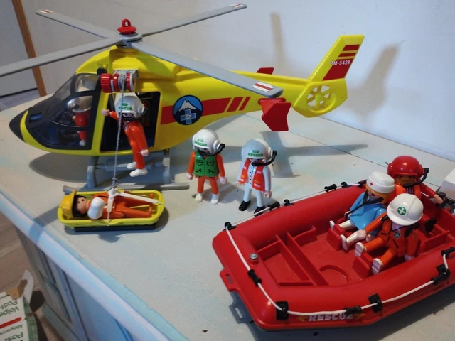 PLAYMOBIL City Action 4428 Hélicoptère sauvetage rescue 35 - Jeux & Jouets
