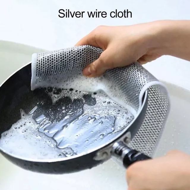 Double-sided Wool Rag Lint Wool Rag Wool Dishcloth for Oil-proof Drying Pot