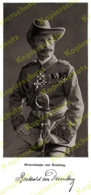 GM Berthold von Deimling Uniform Säbel Orden Schutztruppe DSWA Afrika sign. 1905