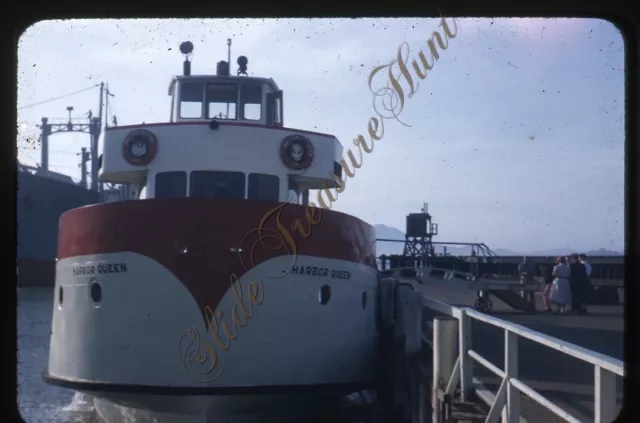 Harbor Queen San Francisco Ship 1950s 35mm Slide Red Border Kodachrome