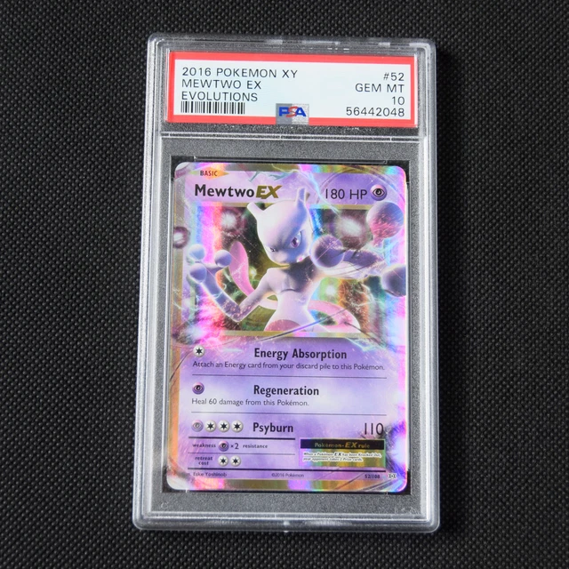 Mewtwo EX 52/108 XY Evolutions Holo Rare PSA 10 Pokemon Card TCG