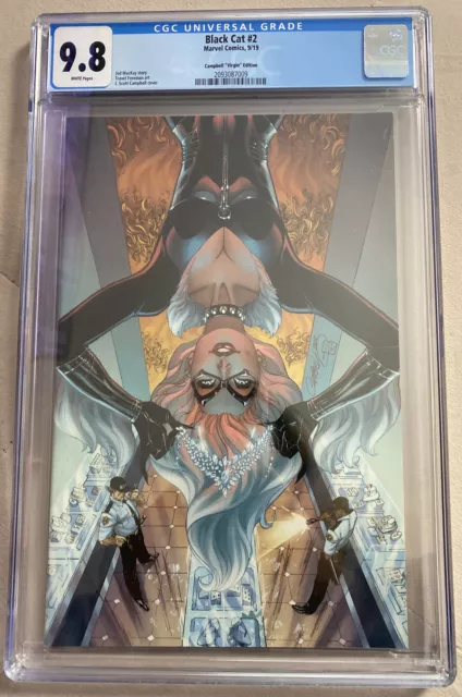 Black Cat #2 9.8 CGC J Scott Campbell Virgin Variant Cover Edition By Marvel