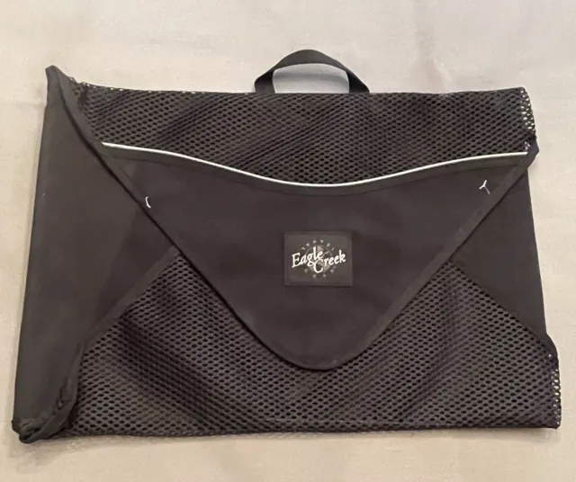 Eagle Creek Travel Gear Black Shirt Garment Folder Bag 15"x19" Instruction Card