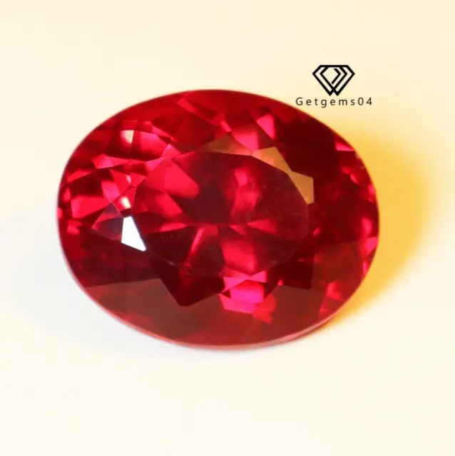 26.80 Ct GIE CERTIFIED Natural Burma Blood Red Ruby Oval Cut VVS Loose Gemstone