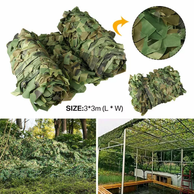 Premium Camouflage Jagd Tarnnetz Armee Army Tarnung Camo Hunter MilitaryNet 3x3m