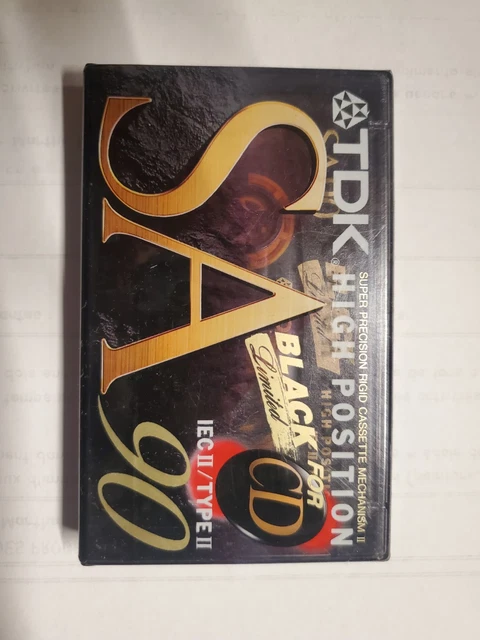 DUO TDKSA-X90💥extra classe cassettes type II (Neuf avec emballage d