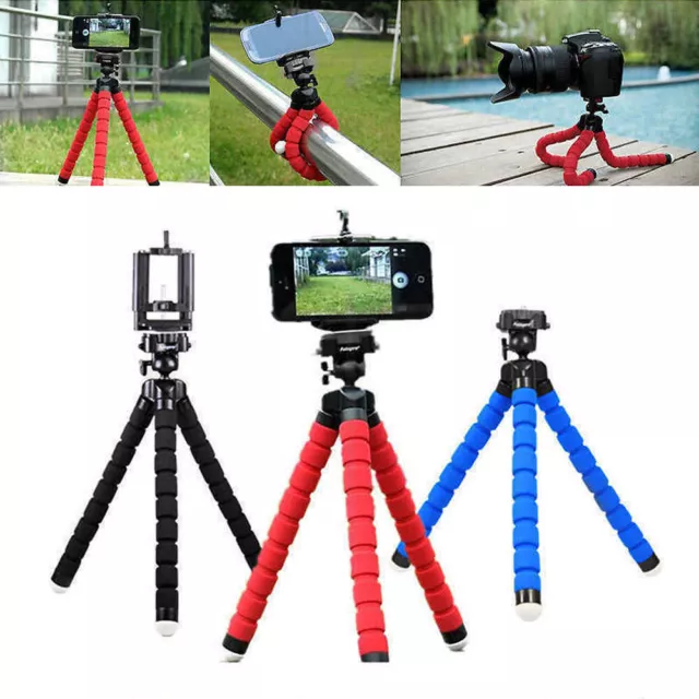 Octopus Adjustable Tripod Stand Flexible Phone Holder for iPhone Camera Bracket