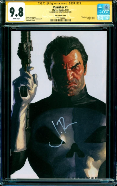 Punisher #1 CGC SS 9.8 ALEX ROSS TIMELESS VARIANT signed Jon Bernthal ACTOR