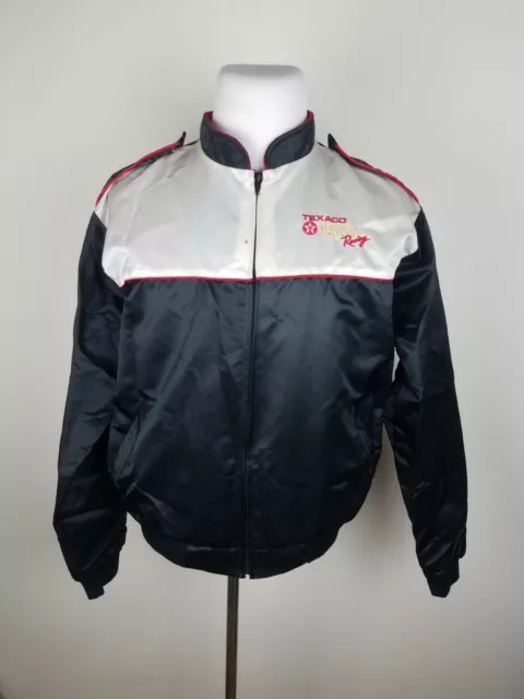 Vintage Texaco Havoline Racing Bomber Jacket 100% Nylon USA Made Mens L