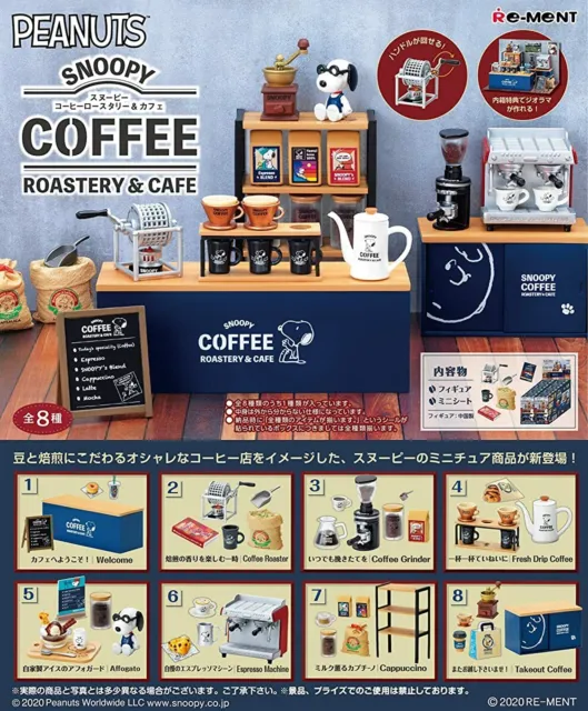 Re-Ment peanuts SNOOPY COFFEE ROASTERY & CAFÉ BOX products