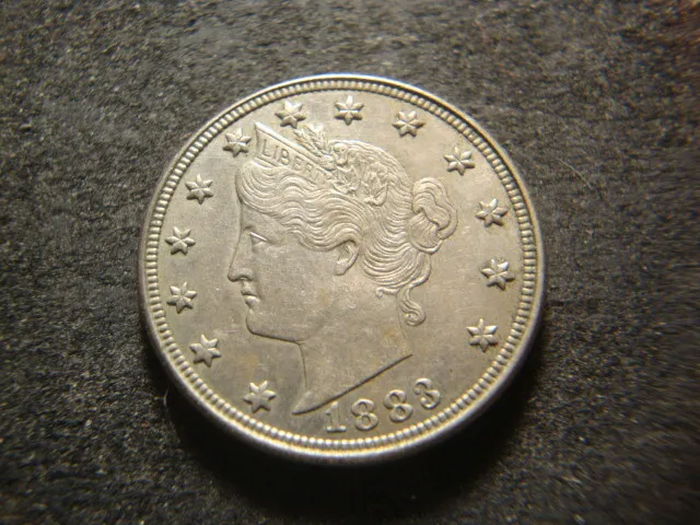 1883 BU AU W/ Cents Liberty Nickel Nice Looking Coin AZX