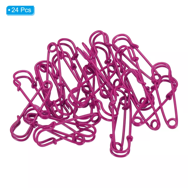 SAFETY PINS 1.57 Inch Large Metal Sewing Pins Rose Red 24Pcs $10.66 ...
