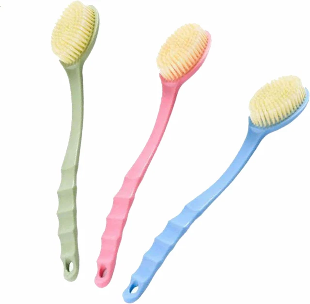 Exfoliating Bath Brush Long Handle Back Scrubber Body Brush Shower Sponge Back 1