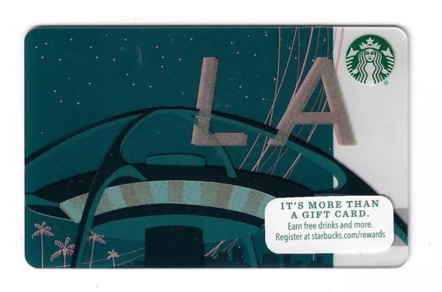 2015 USA Starbucks Card Los Angeles LAX Theme Building