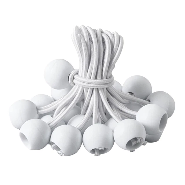 50 Pcs Canopy Bungee Balls Elastic Rope Outdoor Teepee Tent Camping Cloth