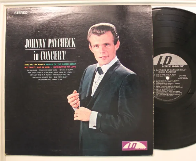 Johnny Paycheck Lp In Concert On Ld - Vg- (Play Tested) / Vg++