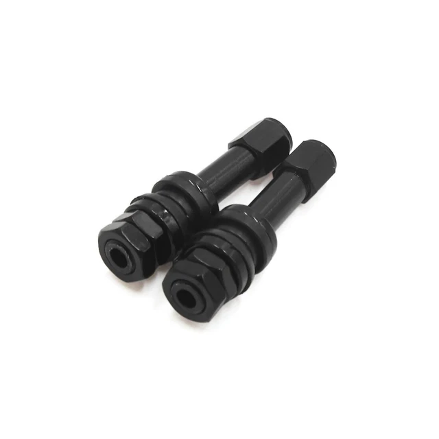 2pcs vis-Noir Jante Pneu Vide Queue Bouchon Anti-poussière pour Voiture