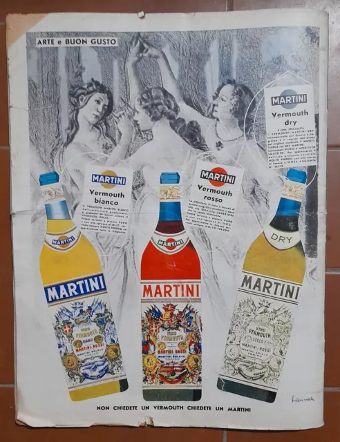 Pubblicità advertising  MARTINI     1955