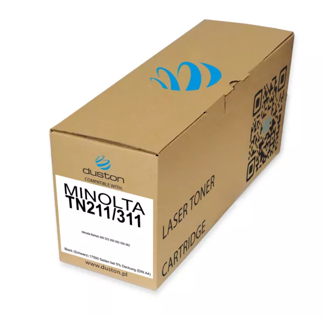 Toner noir compatible avec Konica Minolta Bizhub 200 2 - TN211/311, 8938415