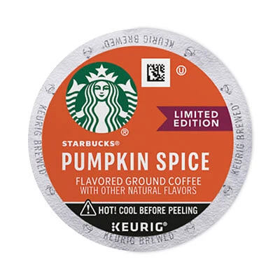 Starbucks Pumpkin Spice Coffee, K-Cups, 22/Box, 4 Boxes/Carton 12412028 KEURIG