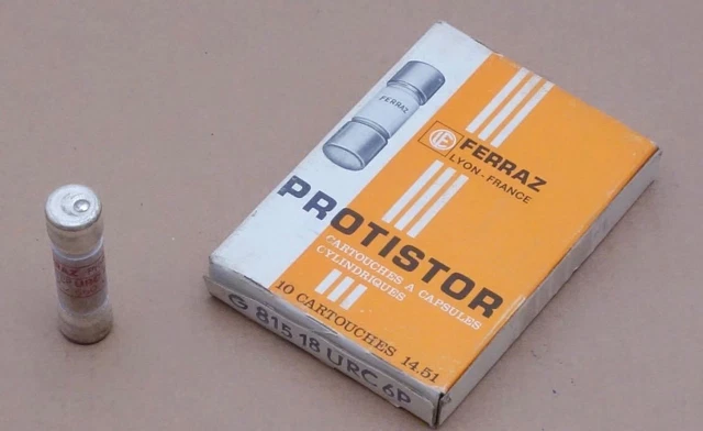 FERRAZ PROTISTOR 6,621 CP URC Cartouche à percuteur 14X51 6A 660V