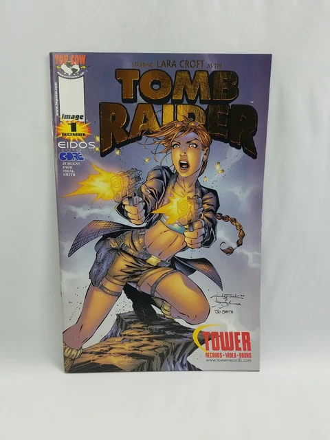 🔥 Tomb Raider #1 Tower Records Edition Gold Foil Cover Top Cow Image Comics