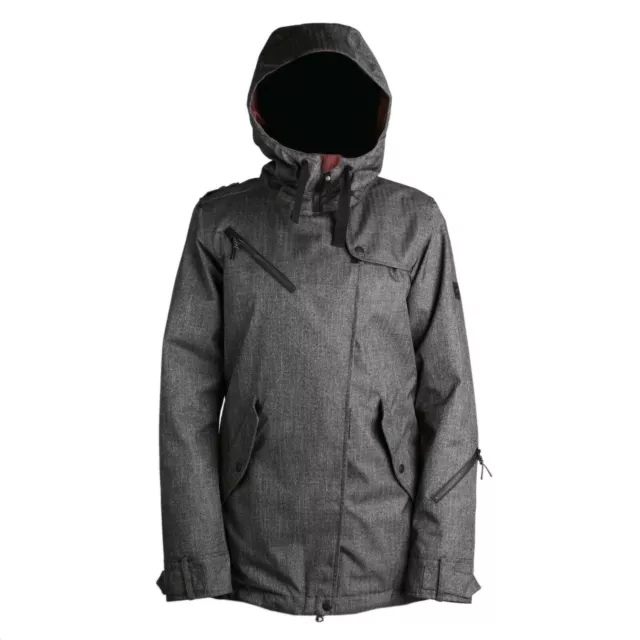 RIDE Snowboards Women's CAPITAL Snow Jacket - Black Herringbone - Medium - NWT