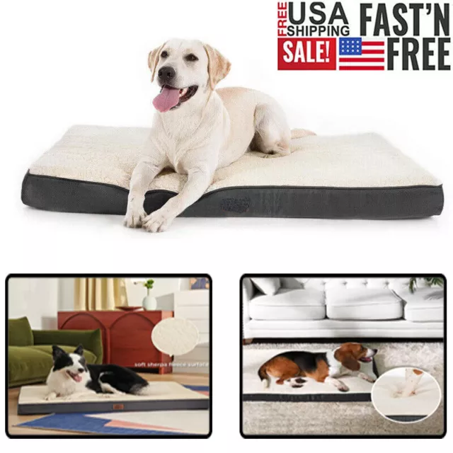Super Soft Medium Large Orthopedic Memory Foam Dog Bed Pet Crate Jumbo Mattress
