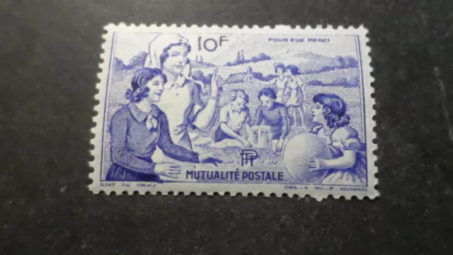 Vignette Cinderella Frankreich Yvert 46 Nächstenliebe Ptt Erinnophilie 1945 Neu