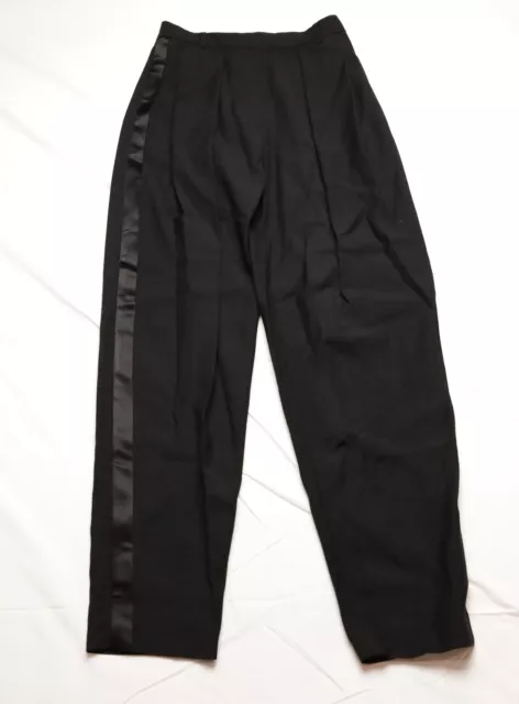 Magda Butrym Black Lambskin Leather Pants Size Medium M Euro Size 40