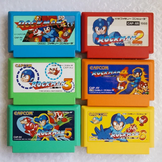 FC Megaman Rockman lot set Famicom Capcom Nintendo Family Computer Japan Game JP