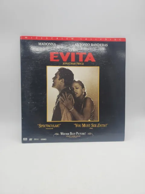 Evita Widescreen Laserdisc  Madonna Antonio Banderas LD