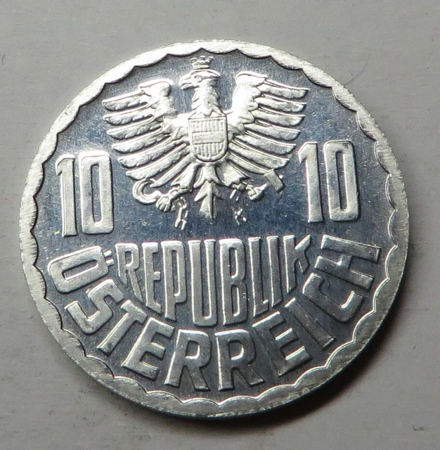 Austria 10 Groschen 1971 Aluminum KM#2878 Proof