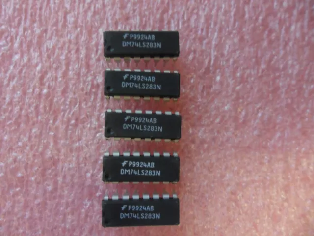 Dm74Ls283N  Ic  4 Bit Binary Adder 16-Pin Dip (5 Per Lot)