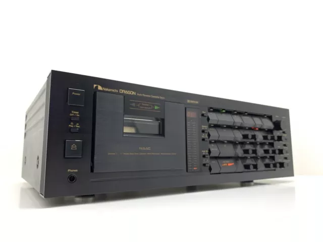 Nakamichi DRAGON 3 Head Autoreverse Kassette Vintage 1982 Hi End Work Good Look