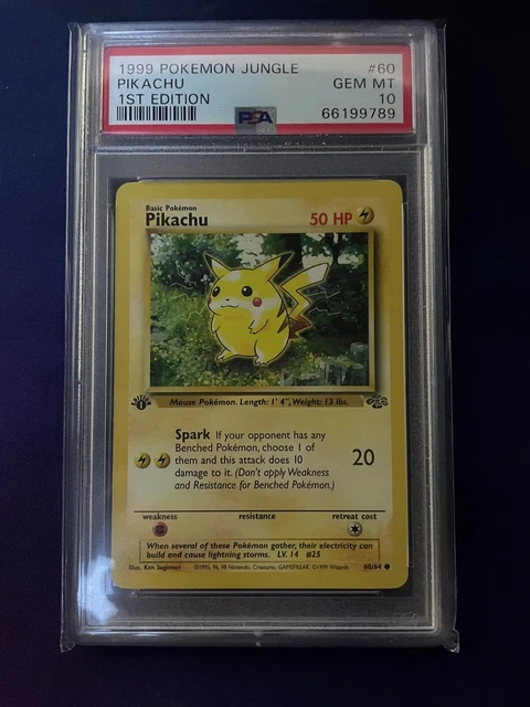 Pokemon Pikachu EN Jungle 1st Edition 60/64 PSA 10 Original - Gem Mint