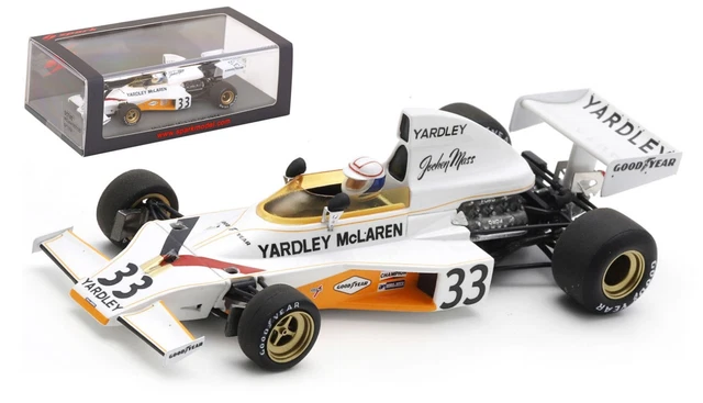 SPARK-MODEL S7148 Masstab: 1/43 | McLAREN F1 M23 N 36 SPANISH GP 1977 EMILIO DE VILLOTA WHITE RED