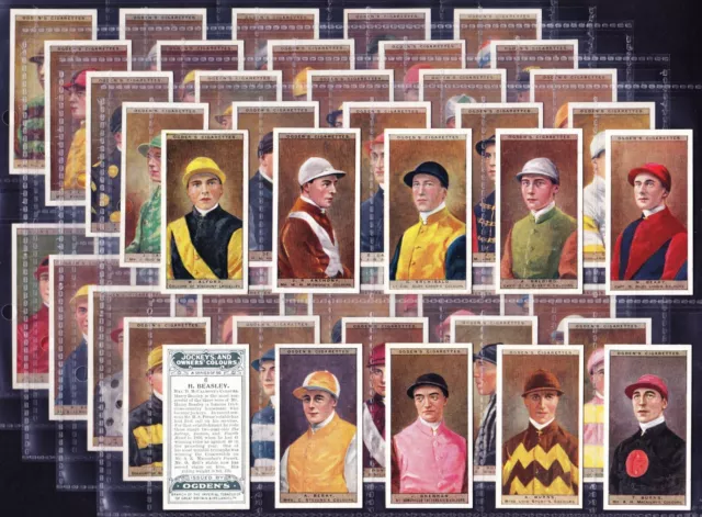 Ogdens JOCKEYS & OWNERS COLOURS 1927 Set Of 50 *Good/VG Condition*