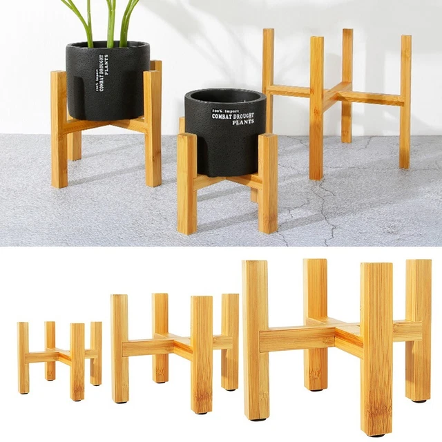 Porte Plante Dangle En Bois Angelua