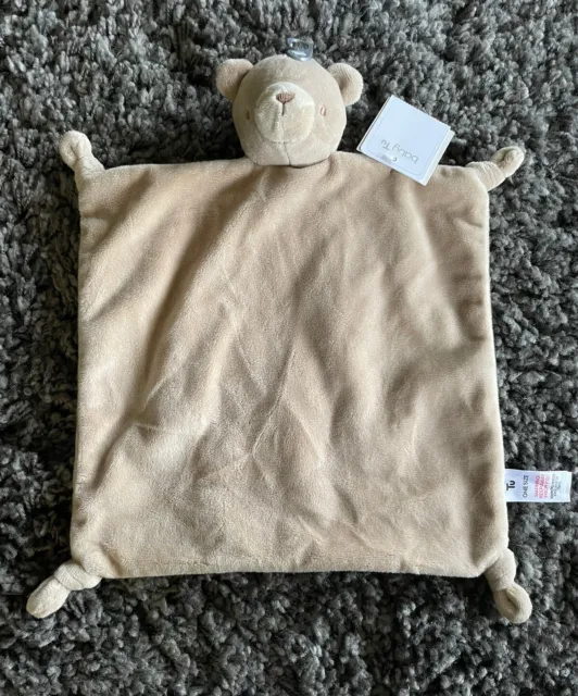 Tu Sainsburys Brown Teddy Bear Comforter doudou Blankie Baby Soft Toy BNWT