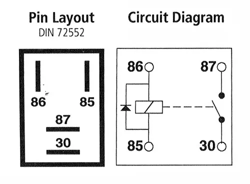 Micro Relay 4 PIN 12v 20a + Diode Normally Open Mini 20 amp CAR VAN MARINE MRY3 2