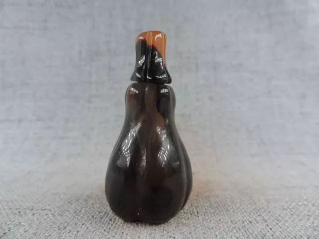 Hand-carved Nice Shape Old Chinese Nature Agate Snuff Bottle D