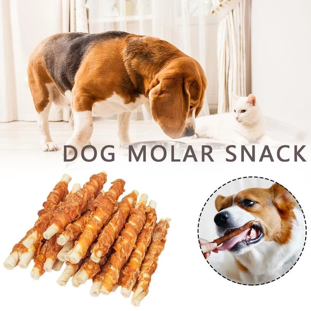 110g Chicken Wrapped Jerky Beef Twists Chews Snacks Pet Rawhide I1G8 Hot！！！ E9D7
