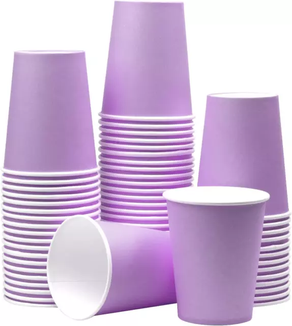 Yuxitia Disposable Paper Cups,60Pcs Color Paper Cups for DIY Wedding Party Pi...