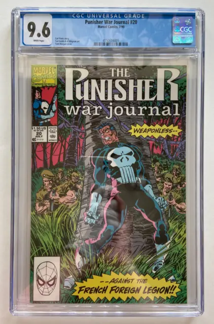 Marvel Comics The Punisher War Journal Vol 1 #20 1990 CGC 9.6